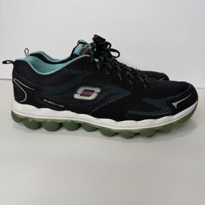 Skechers Skech Air Memory Foam Running Shoes Womens Size 10 Gym Black Teal